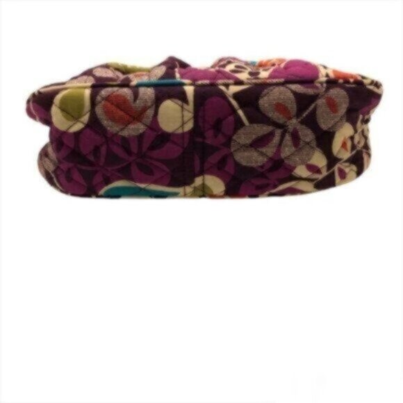 Vera Bradley Purple Green Print Mini Casual Everyday Bag - Picture 7 of 8